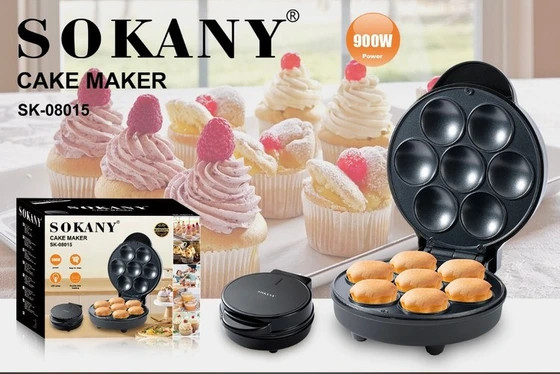 کیک میکر سوکانی مدل SK-08015 ظرفیت ۹ عددی ۹۰۰ وات