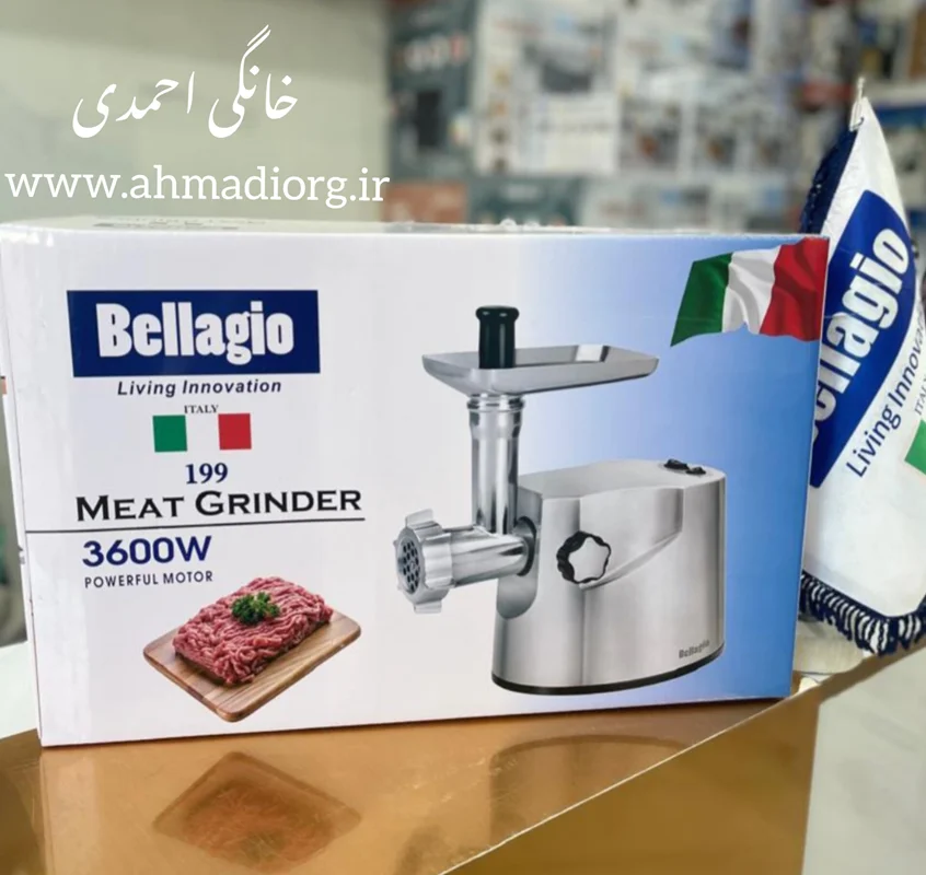 چرخ گوشت حرفه ای بلاجیو مدل 199 بدنه چدن 3600 وات